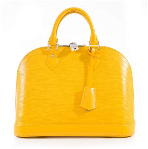 louis vuitton alma yellow|Louis Vuitton Alma bag monogram.